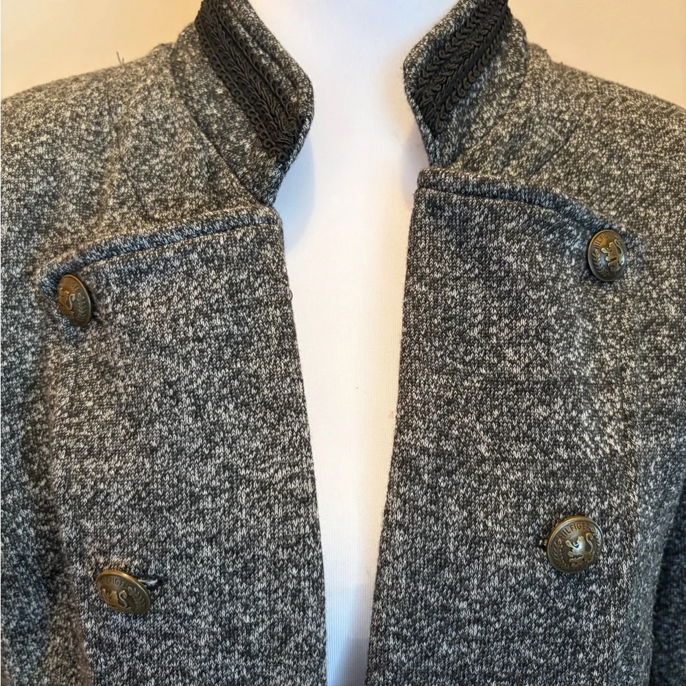 #409 Tommy Hilfiger Gray Double-Breasted Military-Inspired Blazer. Like New! - Picture 4 of 11